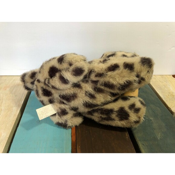 Vintage Busch Gardens Leopard Stuffed Plush Animal 9" long 6" tall - Picture 3 of 4